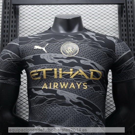 Nuevo Especial Jugadores Camiseta Manchester City 24/25 Negro Baratas